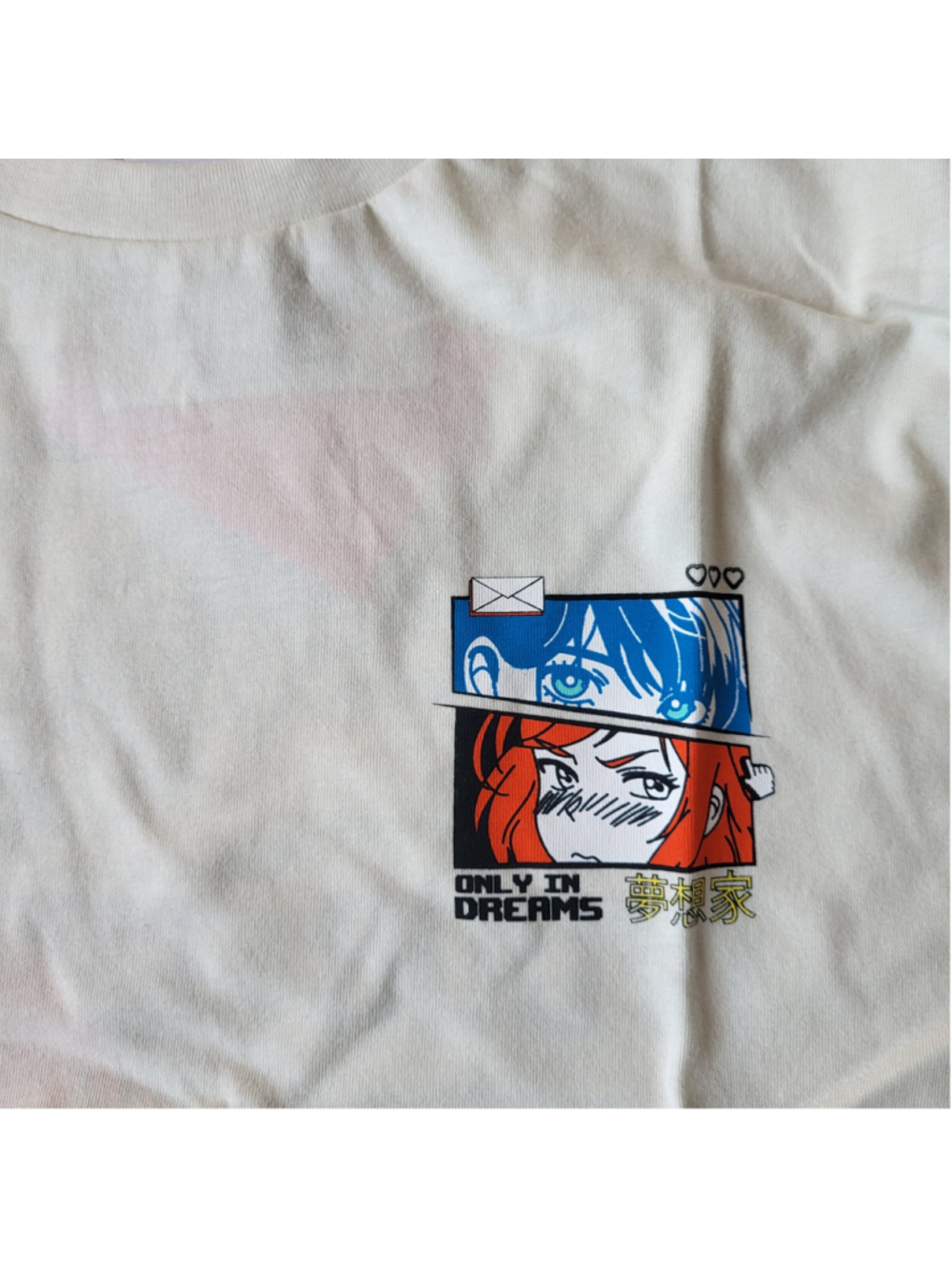 Women's Skinnydip London Only In Dreams Anime Graphic T-Shirt–Beige–Size XL-NWT - Picture 10 of 10